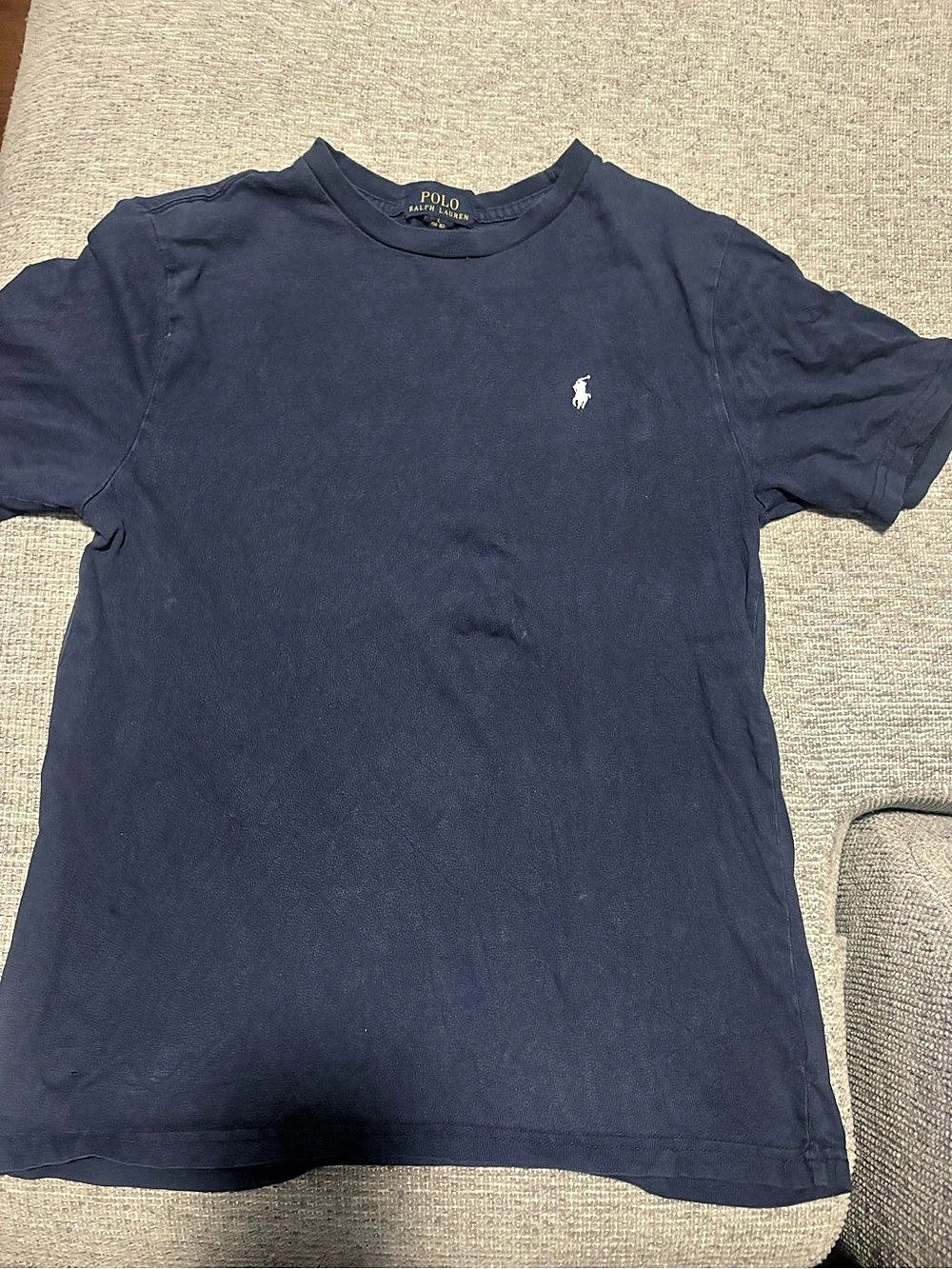 Polo Ralph Lauren Boys Cotton Jersey Crewneck Tee Blue Boys 14-16